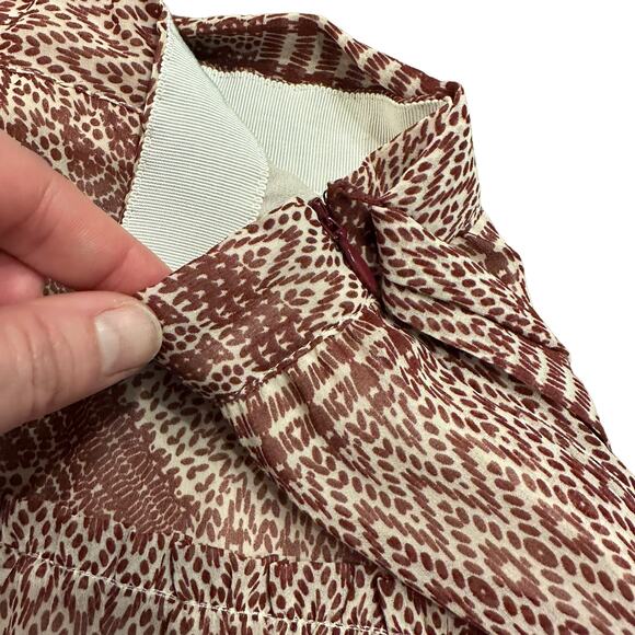 Rebecca Minkoff Womens Cheryl Mix-print float skirt size 6 - Picture 8 of 10